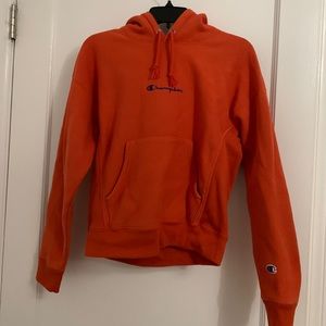 Orange champion hoodie